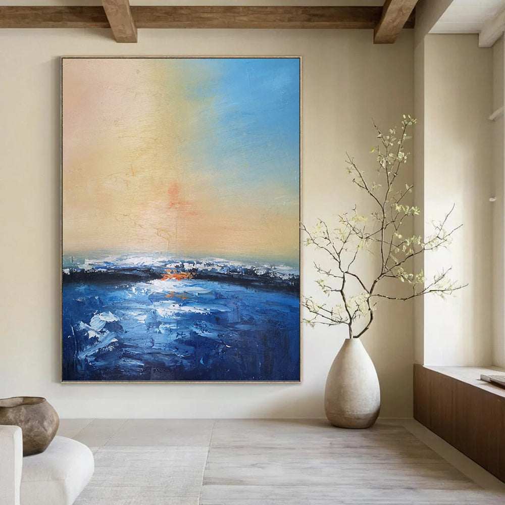blue ocean wall art